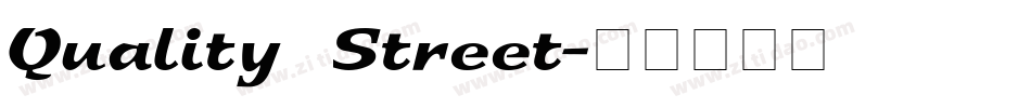 Quality Street字体转换